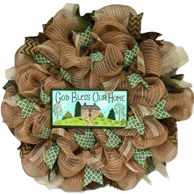 All Occasion Wreath God Bless Our Home