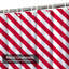 Rideau de douche rayé rouge à rayures diagonales et blanc avec 12 crochets-2028151244