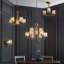 Ampelius 9 - Light Shaded Chandelier