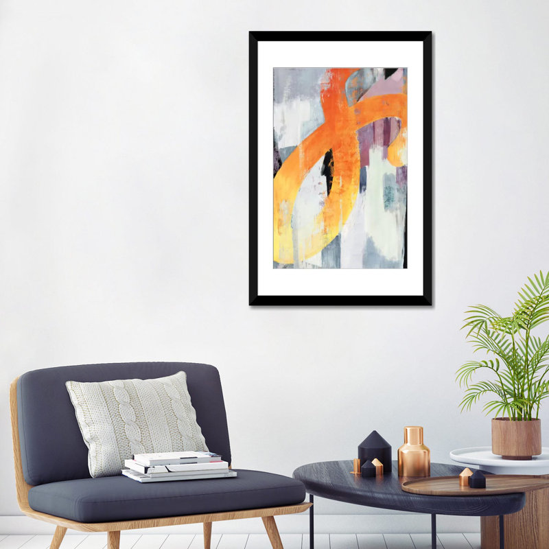 «Infinite II», reproduction sur toile, H 24 po x l 16 po x P 1 po, Papier avec cadre noir, Blanc