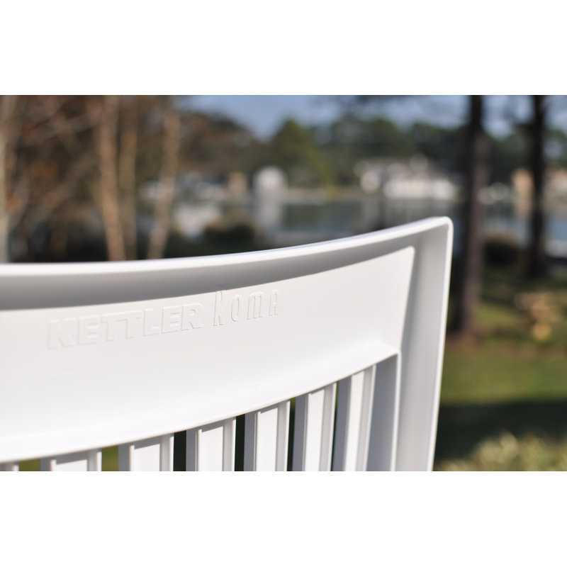 Roma Outdoor Multi-Position Lounger, White