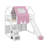 Twin House-Shaped Loft Bed With A Tent-1874973452
