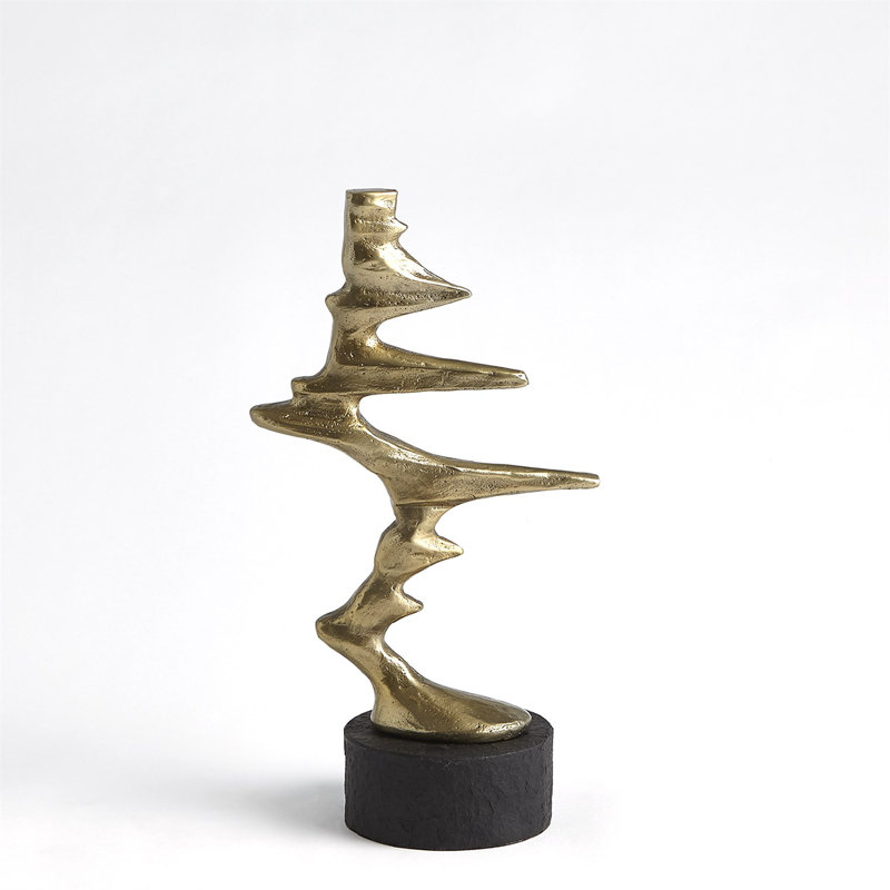 Wind Blown Sculpture-Sm, Brass