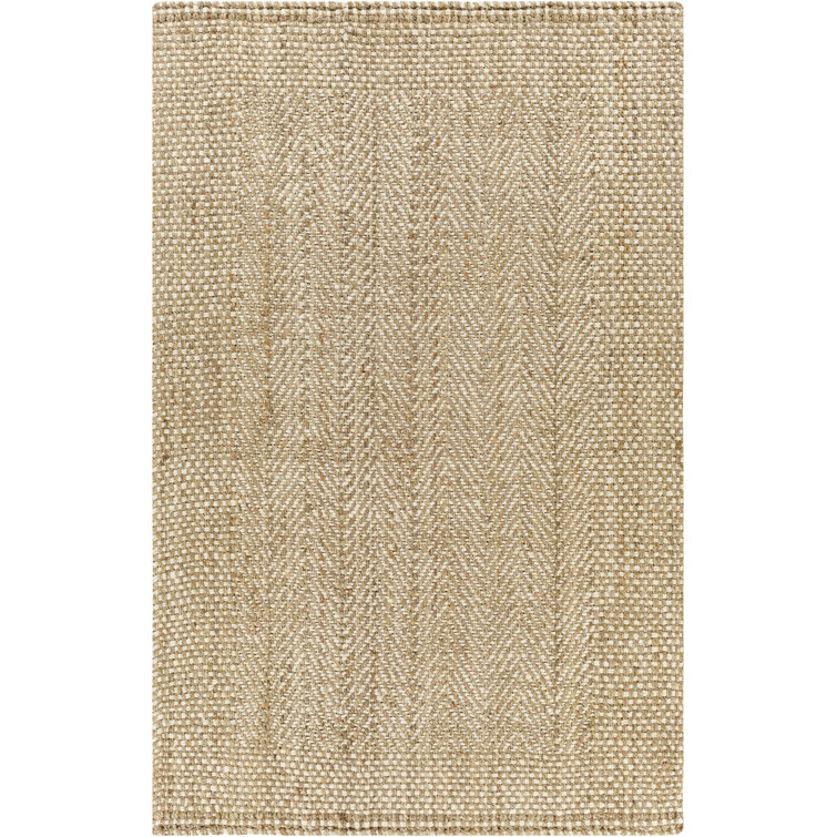 Burlap Solid Sand Re-Jute Rug