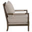 Fauteuil d'appoint à dossier amovible beige et naturel