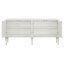 Armoire console Ansaldo blanc perle et argent scintillant
