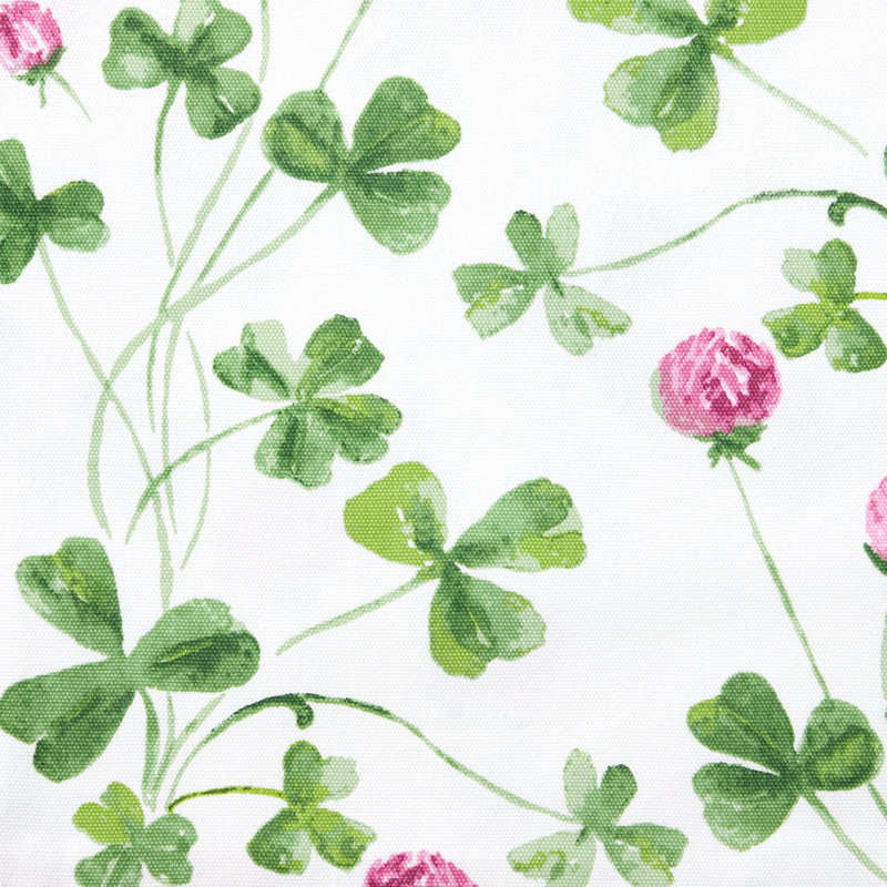 Ensemble de 4 napperons MARTHA STEWART Clover Meadow, Saint-Patrick, blanc / vert, 13 po x 17,5 po