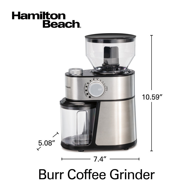 Boîtier en acier inoxydable pour moulin à café Hamilton Beach® Burr
