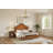 Bilal Traditional King Size Solid Wood Four Poster Bed,Yellow Brown-1697183273-1693693906