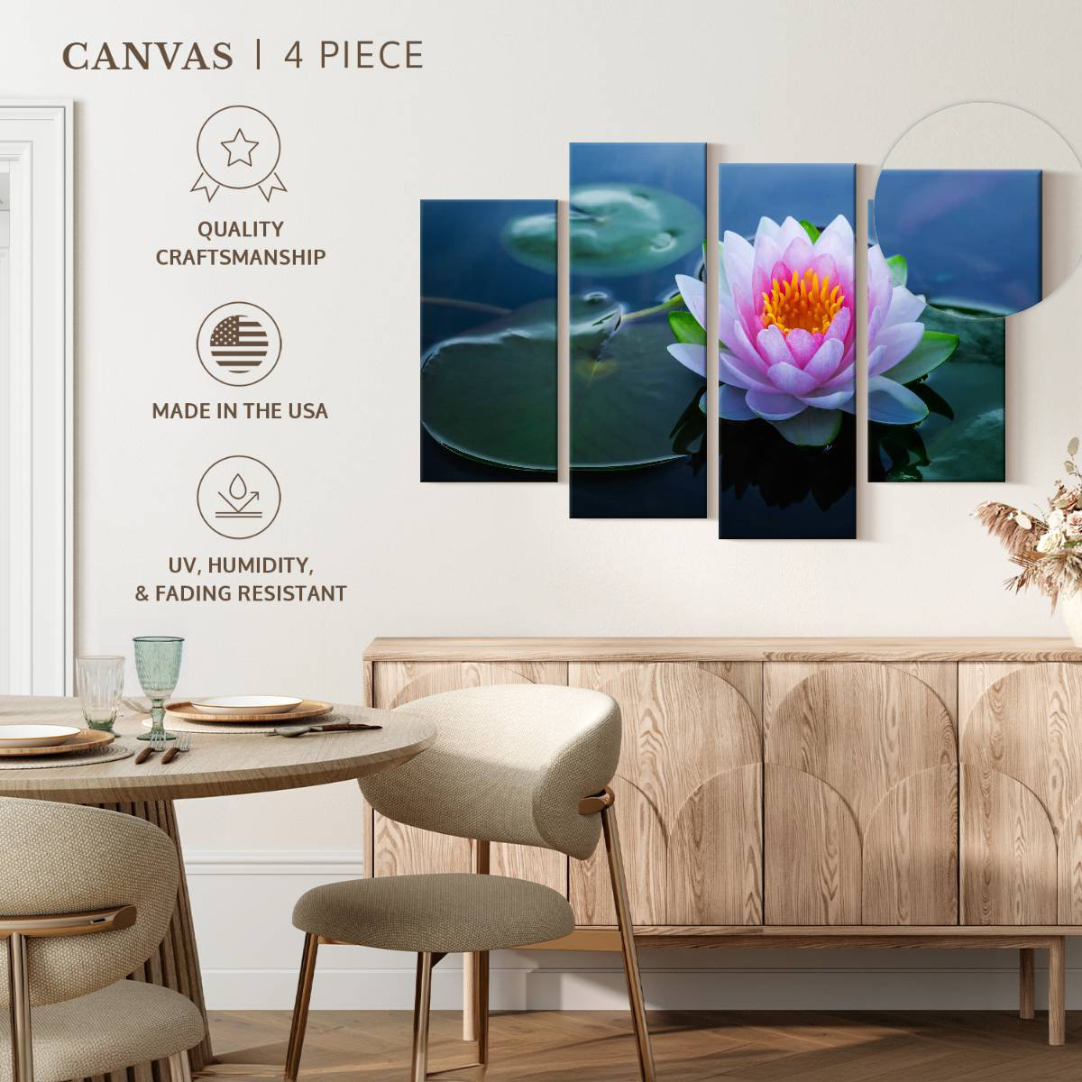 Image result for Lark Manor Harnek Delicate Lotus Flower - Wayfair Canada
