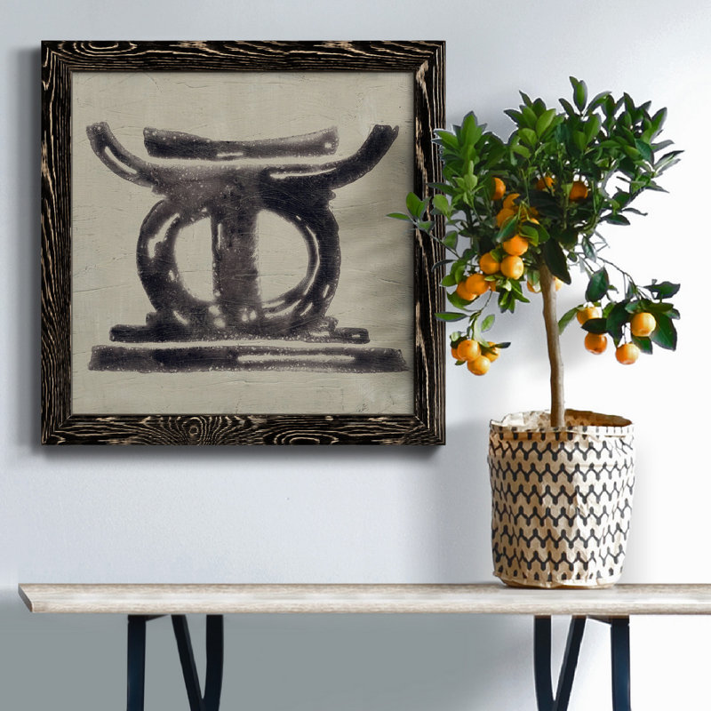 Les sept principes II - Toile encadrée de qualité supérieure - prête à être accrochée, Noir, H 35,5 po x l 35,5 po x P 1,5 po