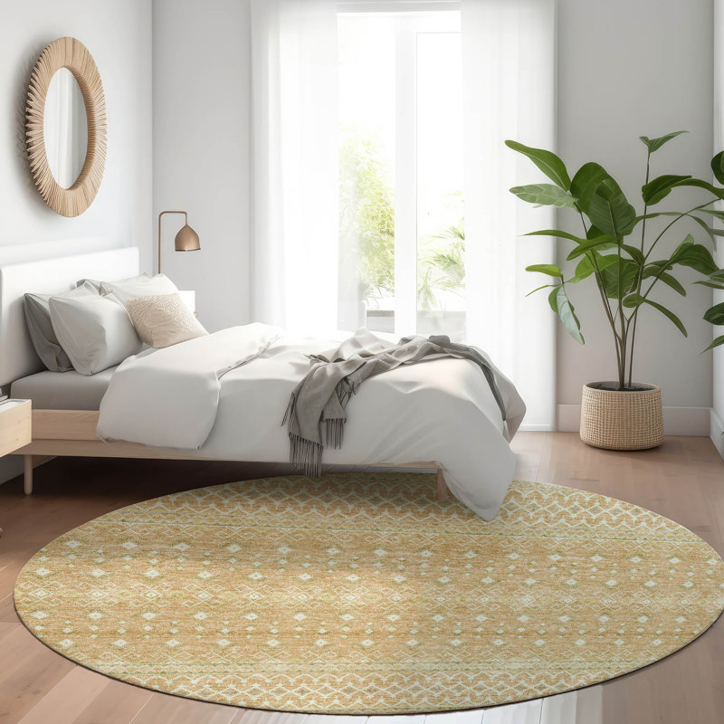  Bhavya Area Rug, Round 8'