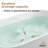 Tangent 1600Mm Solid Surface Stone Freestanding Soaking Bathtub