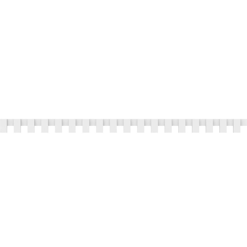 5"H x 1"P x 90"L Matthews Architectural Grade PVC Dentil Block Trim, 5" H x 90" W x 1" D