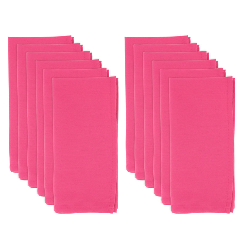 Evansville Polyester Solid Colour Square Napkin, Fuchsia