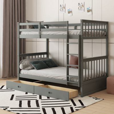 Eskill Kids Twin Over Twin Bunk Bed