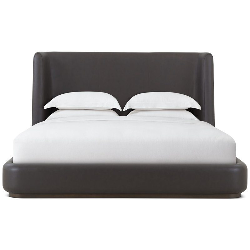 Lisbon Upholstered Wingback Bed, Queen