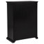Commode de chambre noire à 6 tiroirs-1704374210