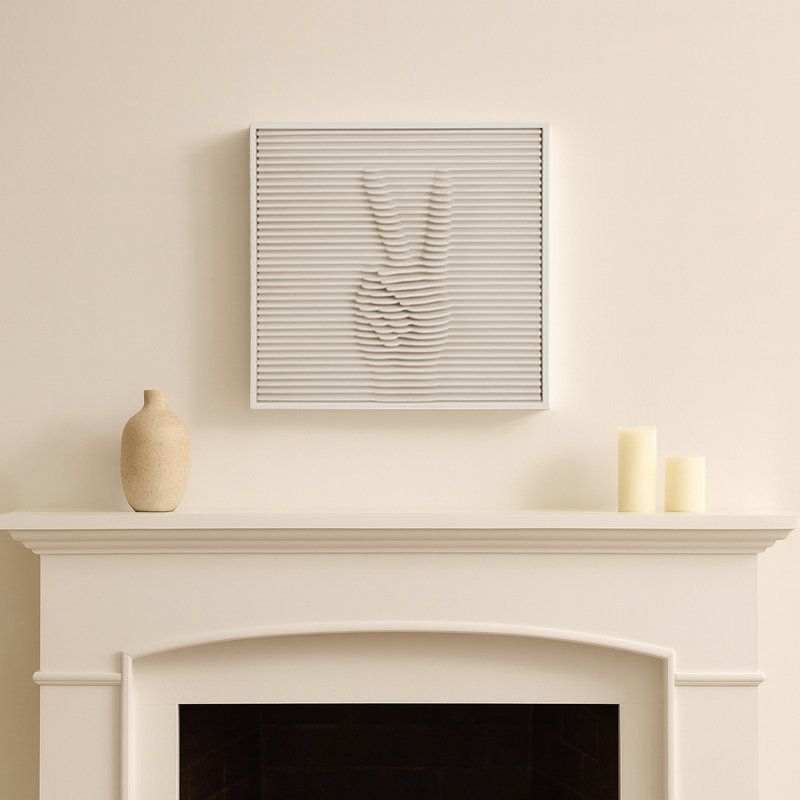 Artistic Dimensional Wall Art Decor and Shadow Box-Like – Frame 3D Layered Detailing Wall Display Artwork for Home Decor – Silver 