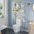 Calirose 23.6" W x 68 "H x 9.4" D Over The Toilet Storage with 4-tier shelf & 4 hooks-1698560457