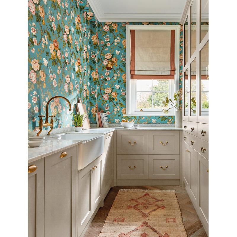Hykenham Wallpaper, High Sea/Ginger