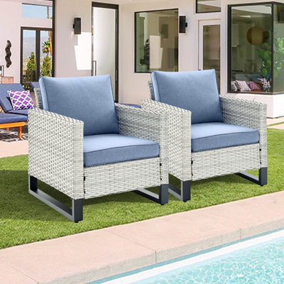 Chaise de patio avec coussins Ingvald