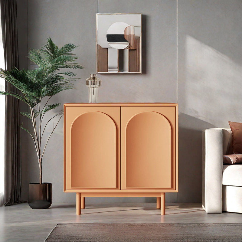 Armoire d'appoint Nordic Light Luxury, Orange
