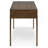 48 inch Wide Solid Hardwood Mid-Century Modern Small Desk in Walnut Brown