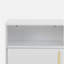 Ensemble de 2 tables de chevet murales en bois, blanc