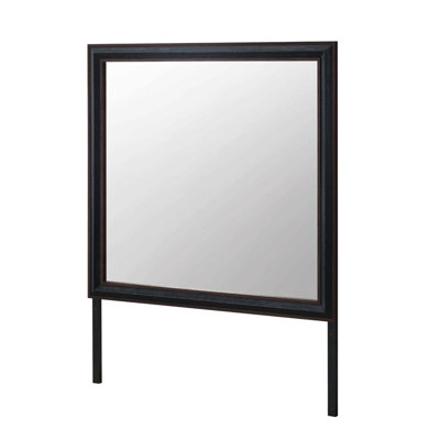 Miroir brun pour salle de bain