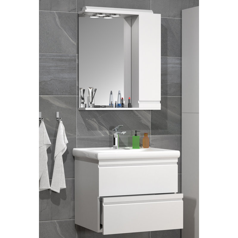 Angielina Bathroom Furniture Suite, White