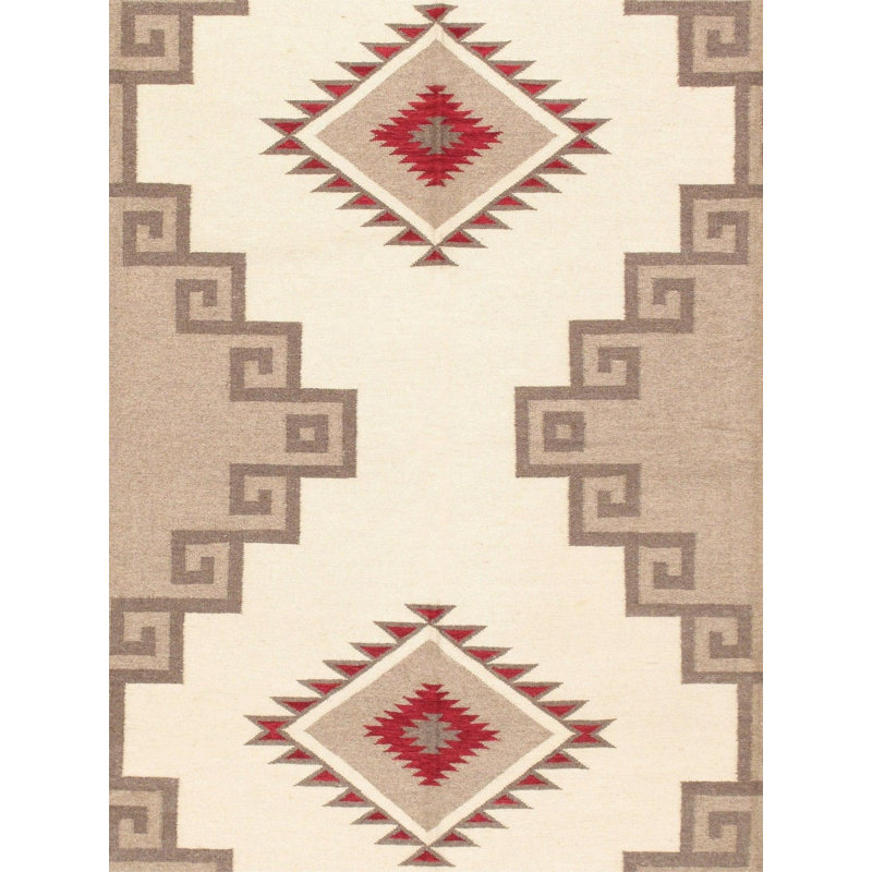 Canvello Kilim Hand-Woven Wool Area Rug- 9' X 11'10"