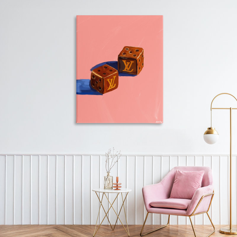 «Fashion Brand Dice Canvas», conception par Amelia Noyes, H 40 po x l 30 po
