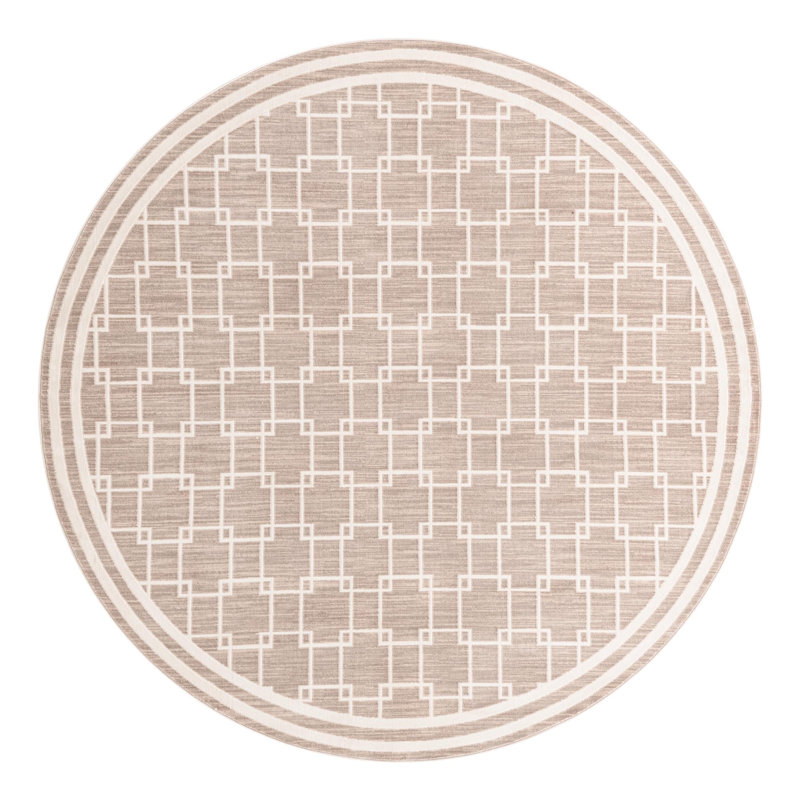Jill Zarin Metropolitan Uptown Rug Beige, Round 7'10"