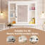 Armoire murale de salle de bain avec miroir, 35 po x 28 po, rangement polyvalent