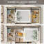 Meuble-lavabo avec miroir coulissant et lumières Farmhouse-765774844
