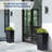 2-Pack 22.7 Inch Black Tall Rectangular Planters