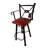 Lingle Swivel Upholstered Counter Stool with Metal Frame-2042131776-2042131779