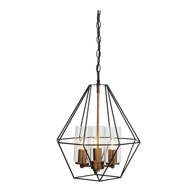 Guardado 3 - Light Black/Copper Geometric Pendant
