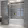 60" W x 57" H Semi-Frameless Tub Door