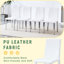 De 2 chaises en cuir PU blanc avec des cadres en métal argenté - Facile à entretenir et intérieur lumineux et ergonomique pour une utilisation à long terme