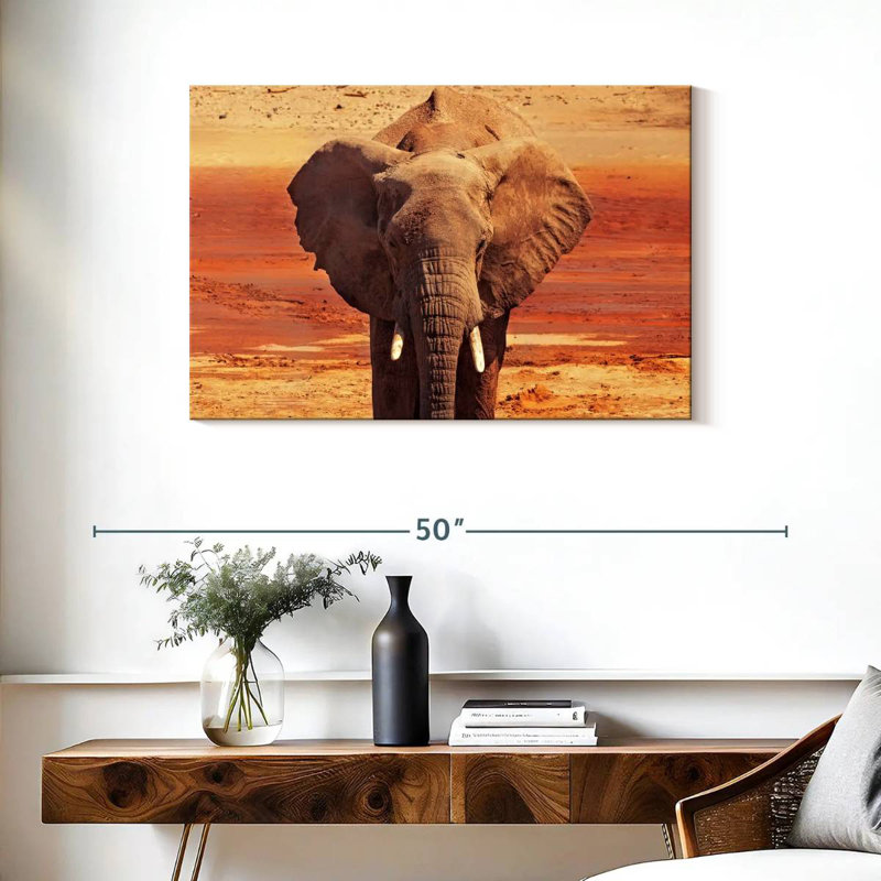 African Desert Elephant, 24" H x 36" W