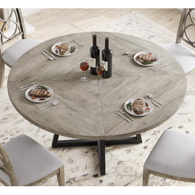 Table de salle à manger ronde, table de salle à manger ronde de 47 pouces pour 4