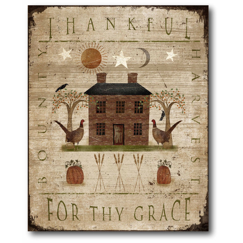 «Thankful for Thy Grace», reproduction d'impression sur toile
