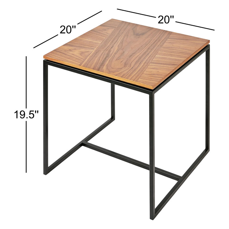 Tobias End Table, Walnut