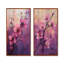 «Mauve printemps éveillé accentué avec or I» - ensemble de 2 fleurs de cerisier-1097896330-1097896328-1097896432