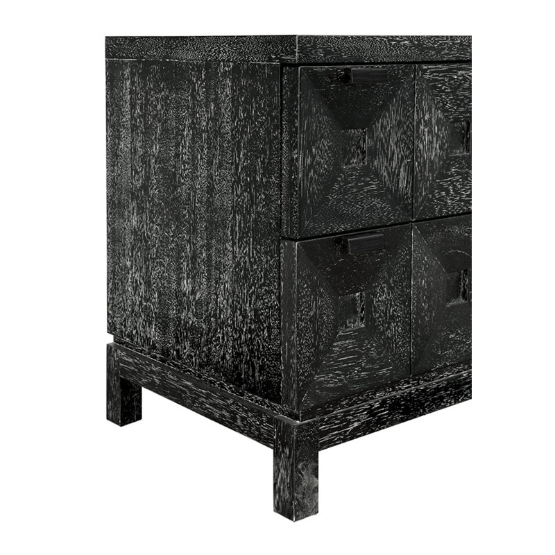 Musashi 2 Drawer, Large, Black Walnut