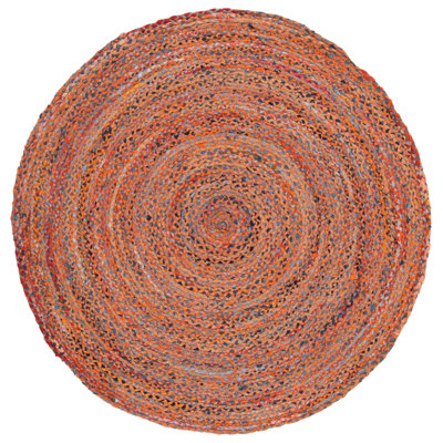 Braided Hand Woven Cotton Solid Color Indoor Rug