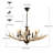 Donita 6-Light Rustic Antler Chandelier with Adjustable Chain
