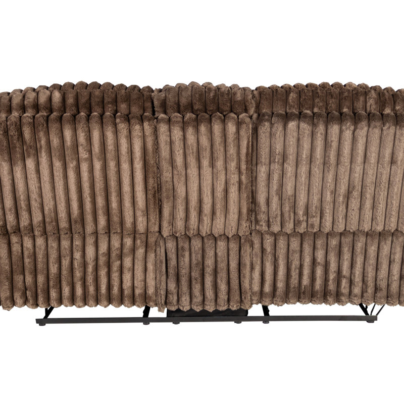 Causeuse inclinable avec boîte de rangement Living, Chocolat